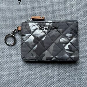 MZ Wallace Gray Quilted Camo Pouch